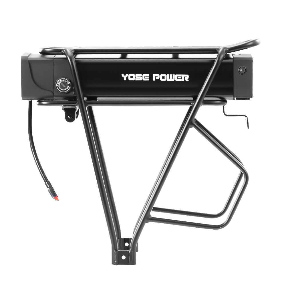 E-Bike Rear Rack Battery 48V 20.8Ah with/without Carrier fit for 250W-1500W Motor