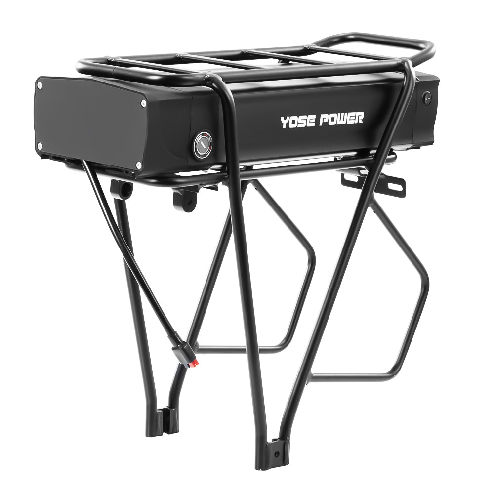 E-Bike Rear Rack Battery 48V 20.8Ah with/without Carrier fit for 250W-1500W Motor