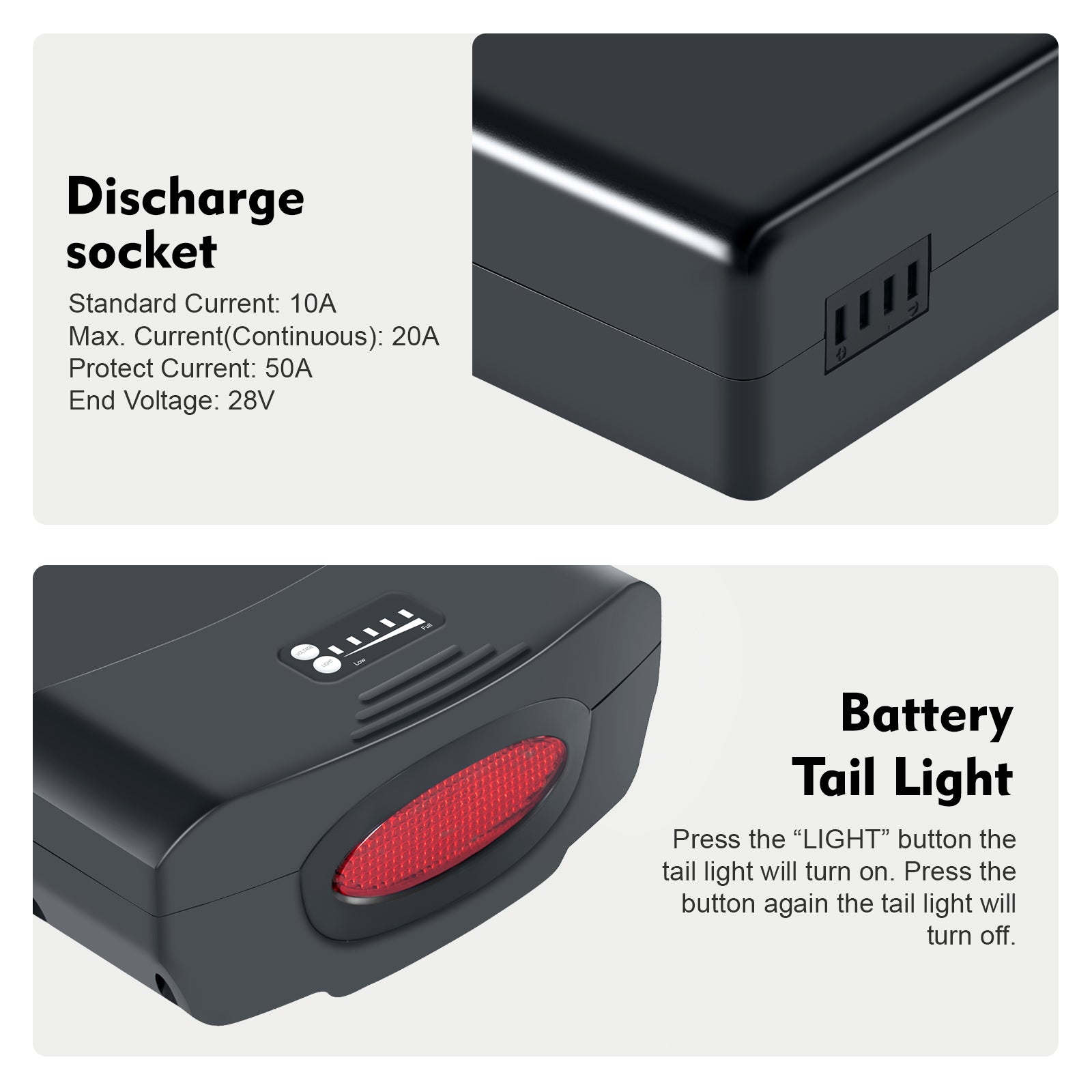 E-Bike Rear Rack Battery 36V 13Ah fit for Pedego Ebike with Charger