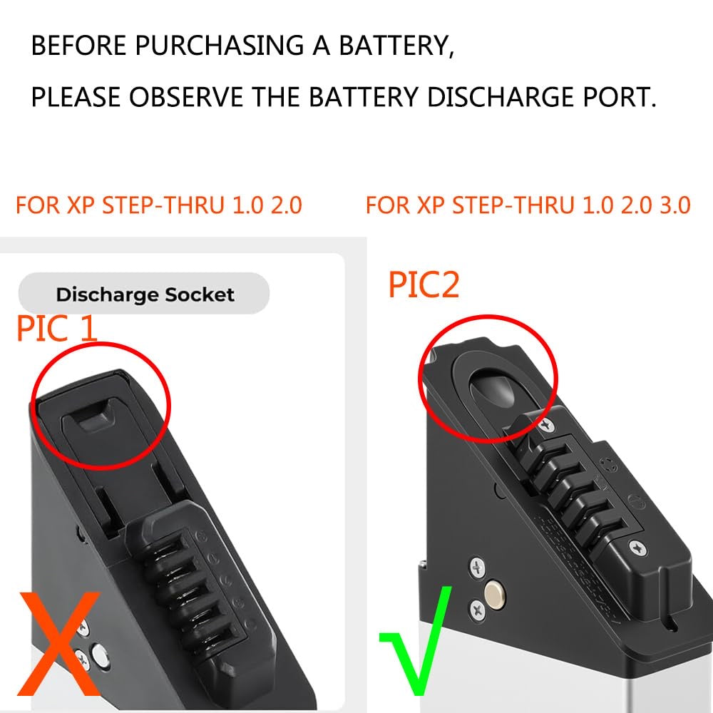 E-Bike Battery 48V 11.6Ah fit for Lectric XP Step-Thru (1.0,2.0&3.0 models) Ebike