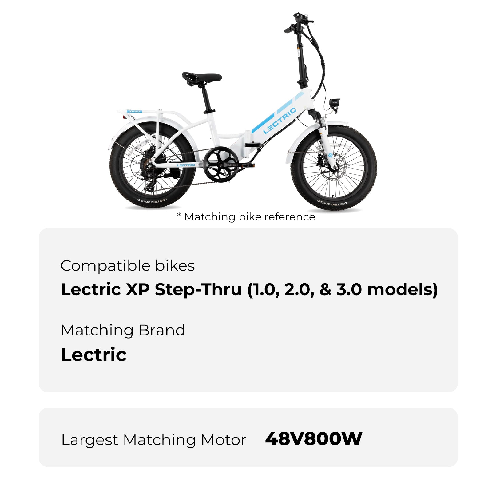 E-Bike Battery 48V 11.6Ah fit for Lectric XP Step-Thru (1.0,2.0 models) Ebike