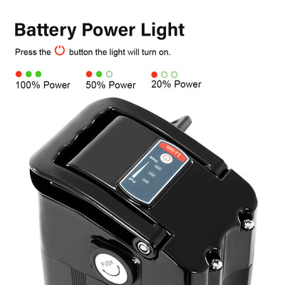 E-Bike Battery 48V 15.6Ah Black Silverfish fit for Ecotric Hammer Fat Tire,FAT20850C Ebike