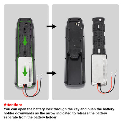 E-Bike Battery 36V 13Ah HaiLong Down Tube 18650 Pedelec Lithium Battery,5 Gold-plated Round Plug, for 250W-700W Motor