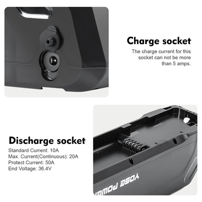 E-Bike Battery 48V 11.6Ah Lithium lon Battery Fit for Lectricebike,Electric XP Trike,Xpedition Cargo Ebike