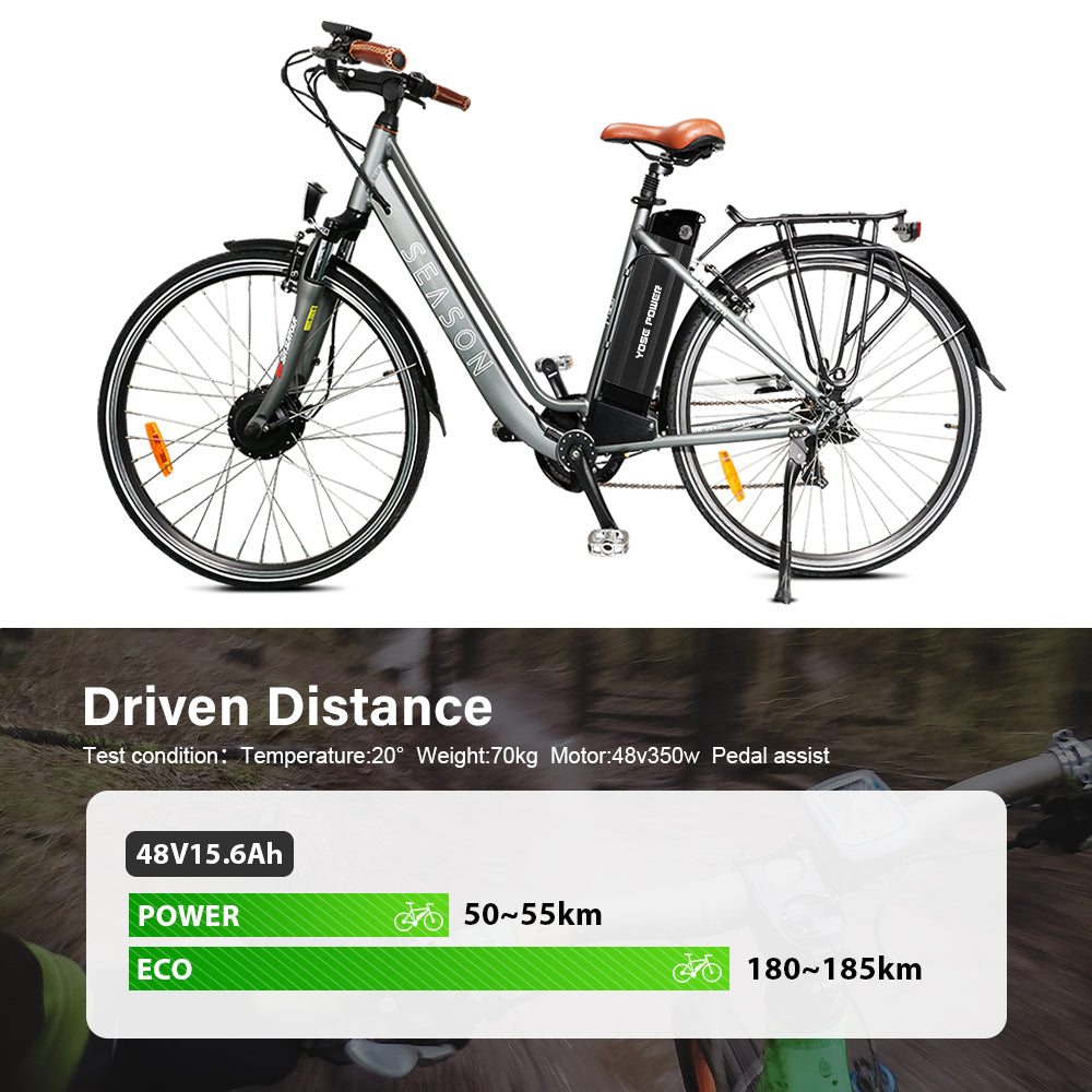 E-Bike Battery 48V 15.6Ah Black Silverfish Lithium lon Battery for Ecotric hammer Fat Tire Ebike