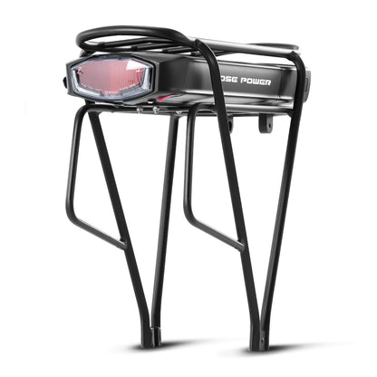 E-Bike Battery 36V 13Ah/17.4Ah Li-ion Battery Taillight with Rear Carrier for 26"-28" Bike with V-Brake and Disc Brake