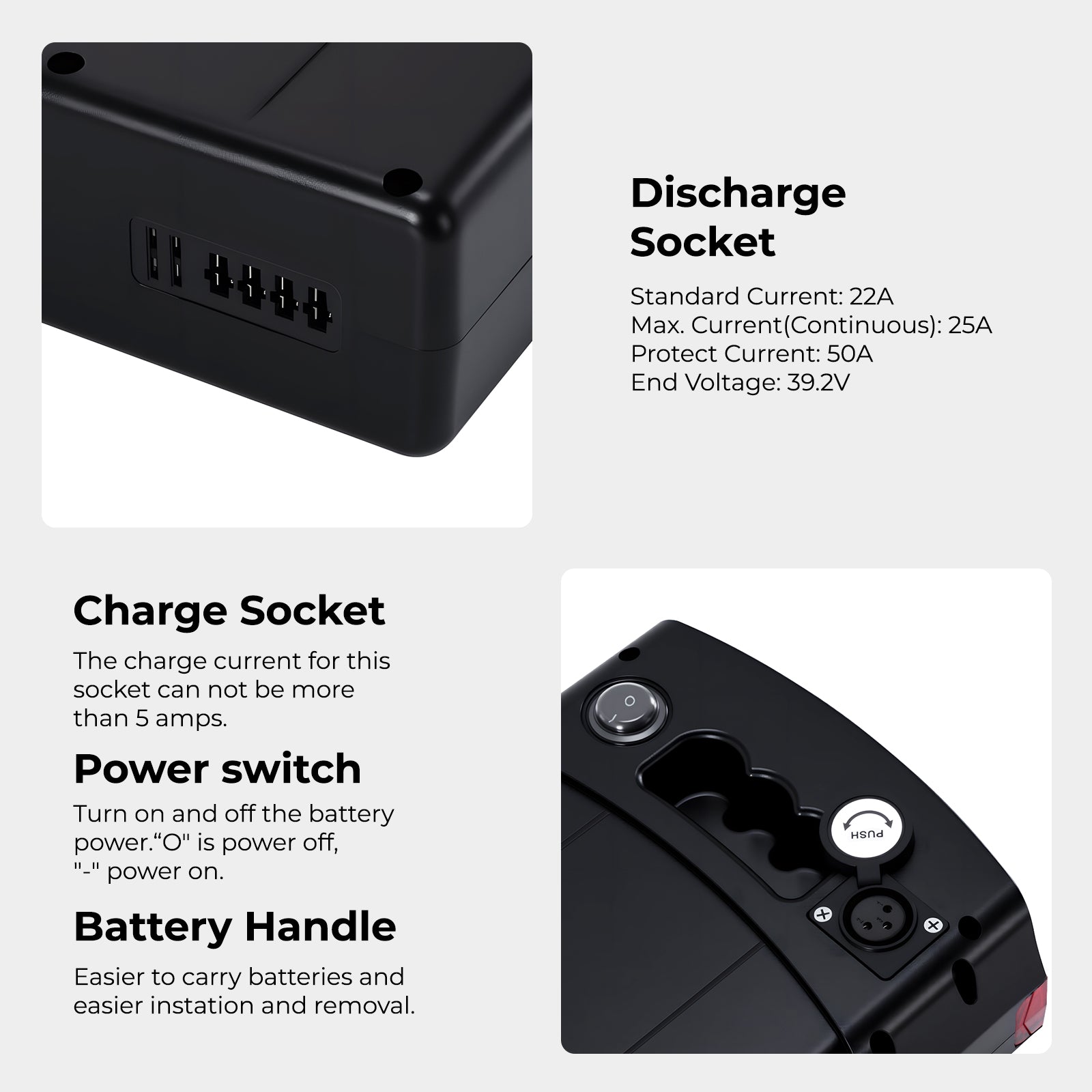 E-Bike Battery 52V 17.4Ah fit for Pedego Boomerang,City Commuter,Interceptor,Latch V2,Fat Tire Trike,Tandem