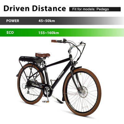 E-Bike Rear Rack Battery 36V 13Ah fit for Pedego Ebike with Charger