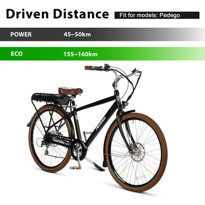 E-Bike Battery 36V 13Ah Rear Rack Lithium-ion Battery,Replacement Pedego E-bike