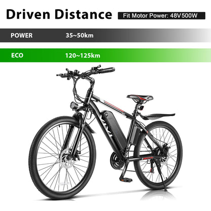 E-Bike Battery 48V 10.4Ah for Vivi Electric Bike,F26FUL Ebike,H8 Ebike