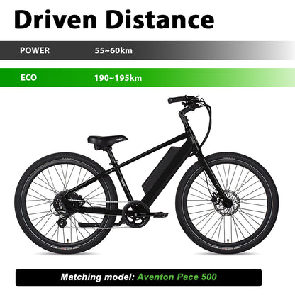 E-Bike Battery 48V 12.8Ah/16Ah,Reention Dorado Plus Battery, for Aventon Pace 500