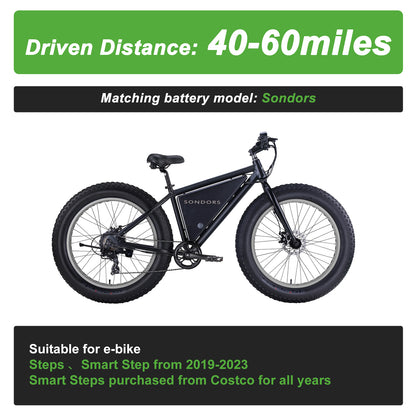 E-Bike Battery 48V 17.4Ah LG Cell,for SONDORS,Steps,Smart Step,Costco