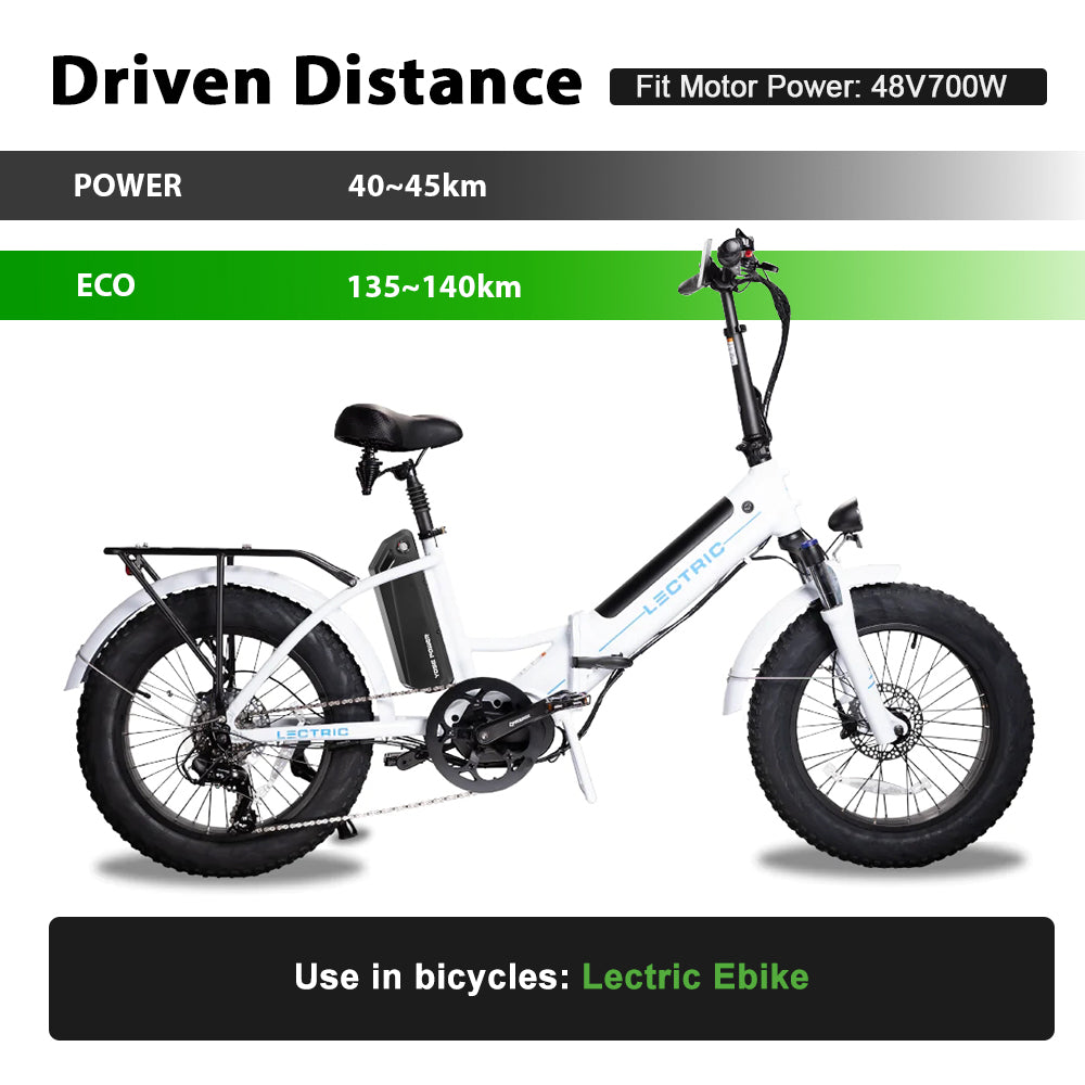 E-Bike Battery 48V 11.6Ah Lithium lon Battery Fit for Lectricebike,Electric XP Trike,Xpedition Cargo Ebike
