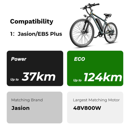 E-Bike Battery 48V 12.8Ah for Jasion/EB5 Plus Ebike