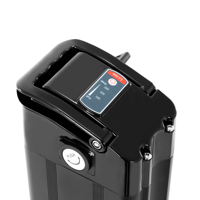 E-Bike Battery 48V 15.6Ah Black Silverfish Lithium lon Battery for Ecotric hammer Fat Tire Ebike