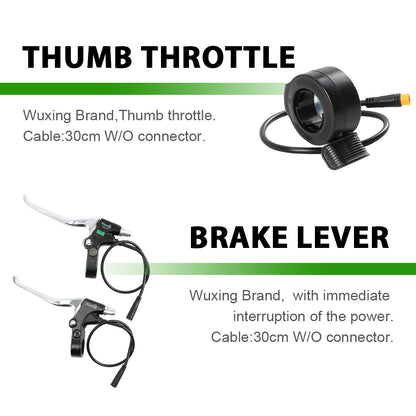 E-Bike Conversion Kit 48V 500W 28'' Rear Motor fit for Freewheel