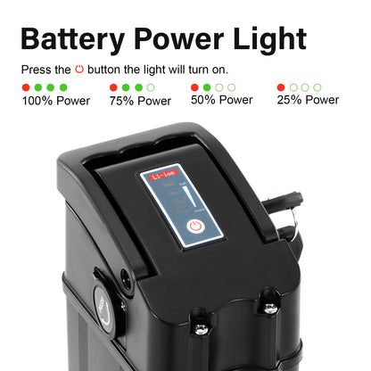 E-Bike Battery 48V 13Ah Heybike Lithium lon Battery Fit for Mars