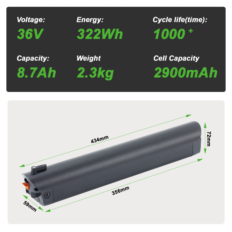 E-Bike Battery 36V8.7Ah Lithium Battery for Aventon Brand