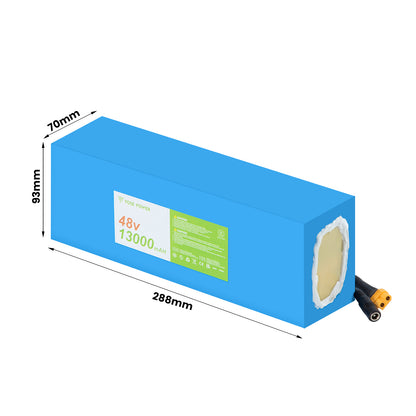48V 13Ah Rechargeable Li-lon Lithium Battery Pack