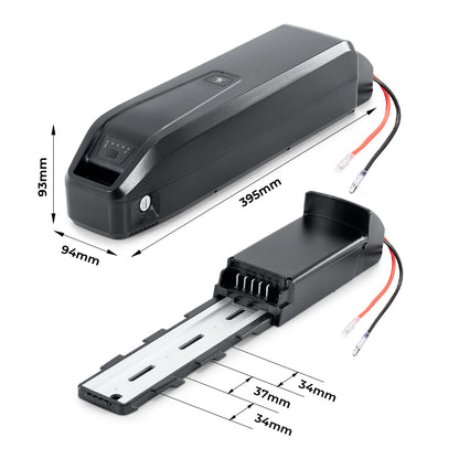 E-Bike Battery 36V 13Ah Down Tube Pedelec Lithium Battery,5 Pins Plug, for Jasion/CB1, Jasion/EB-X
