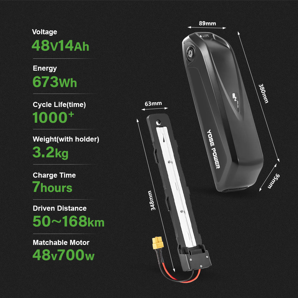48V14Ah RAD POWER Battery no Charger fit for Rad Runner,Rad Wagon,Rad Mini,Rad Rover 5,Rad City 4