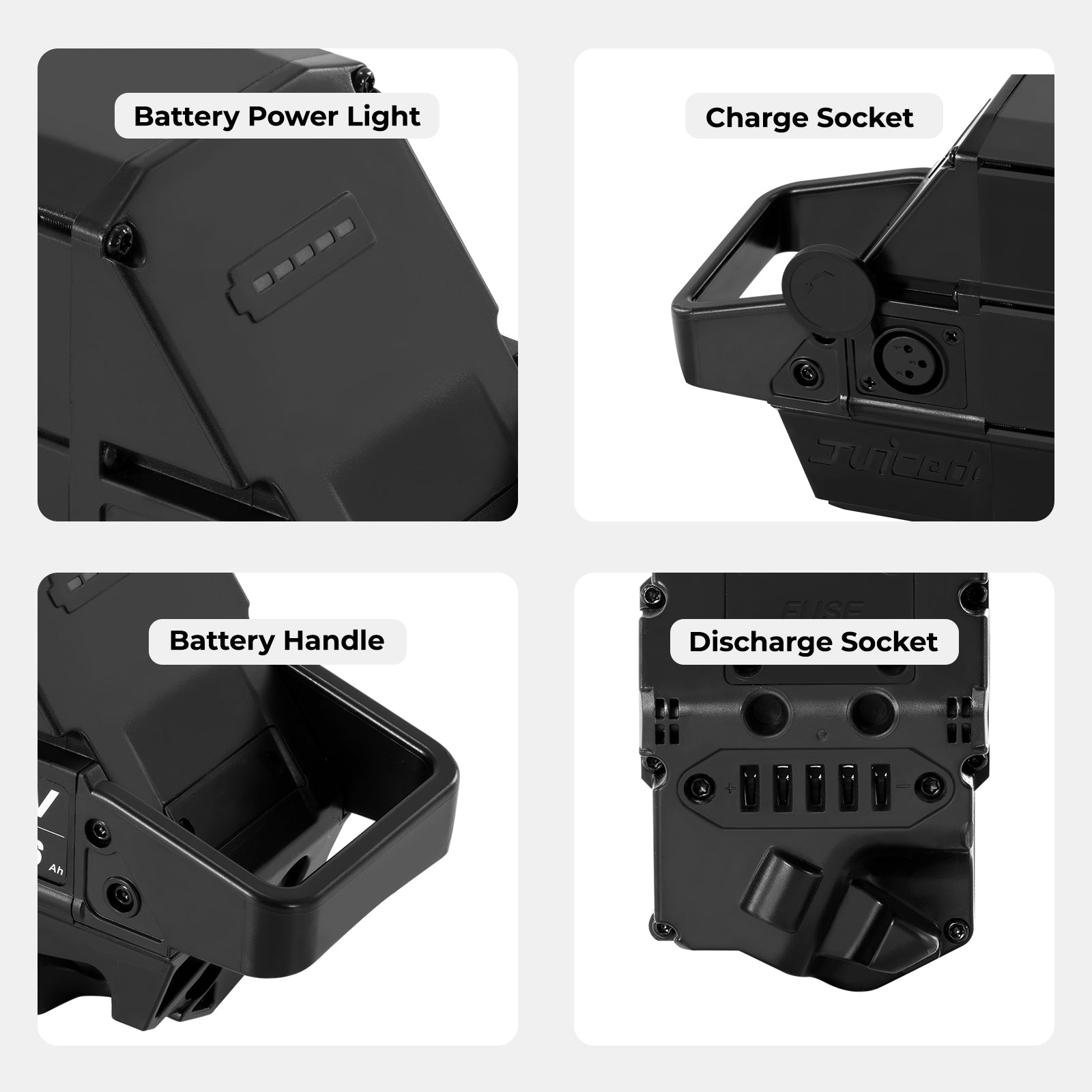E-Bike Battery 52V 15.6Ah/19.2Ah for Juiced,RipCurrent,Crosscurrent Ebike