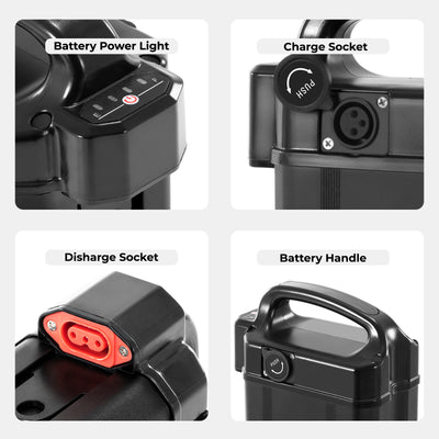 E-Bike Battery 48V 22.5Ah for Heybike Explore Spare Battery