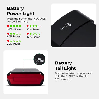 E-Bike Battery 52V 17.4Ah fit for Pedego Boomerang,City Commuter,Interceptor,Latch V2,Fat Tire Trike,Tandem