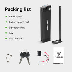 E-Bike Battery 48V 15.6Ah Black Silverfish Lithium lon Battery for Ecotric hammer Fat Tire Ebike