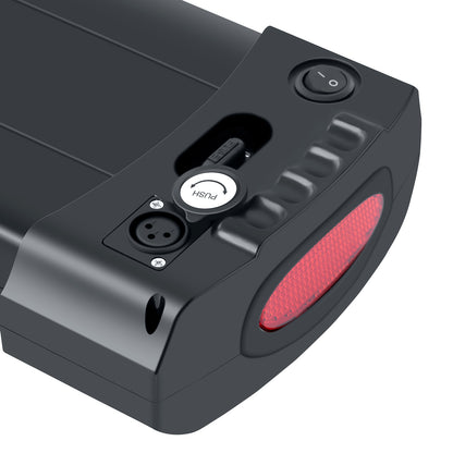 E-Bike Battery 48V 13Ah Rear Rack Lithium-ion Pedelec Battery,Replacement Pedego E-bike