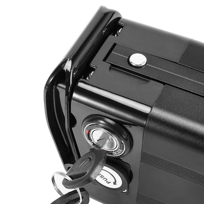 E-Bike Seat Tube Battery 36V 15Ah/17.4Ah Silver Fish in Black fit for ECOTRIC Fat Tire,Starfish,Dolphin, Peacedove