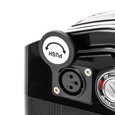 E-Bike Seat Tube Battery 36V 15Ah/17.4Ah Silver Fish in Black fit for ECOTRIC Fat Tire,Starfish,Dolphin, Peacedove