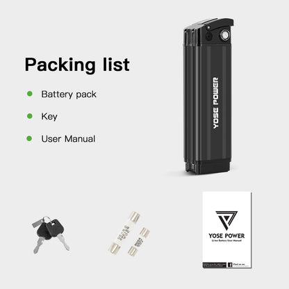 E-Bike Battery 48V 13Ah Heybike Lithium lon Battery Fit for Mars