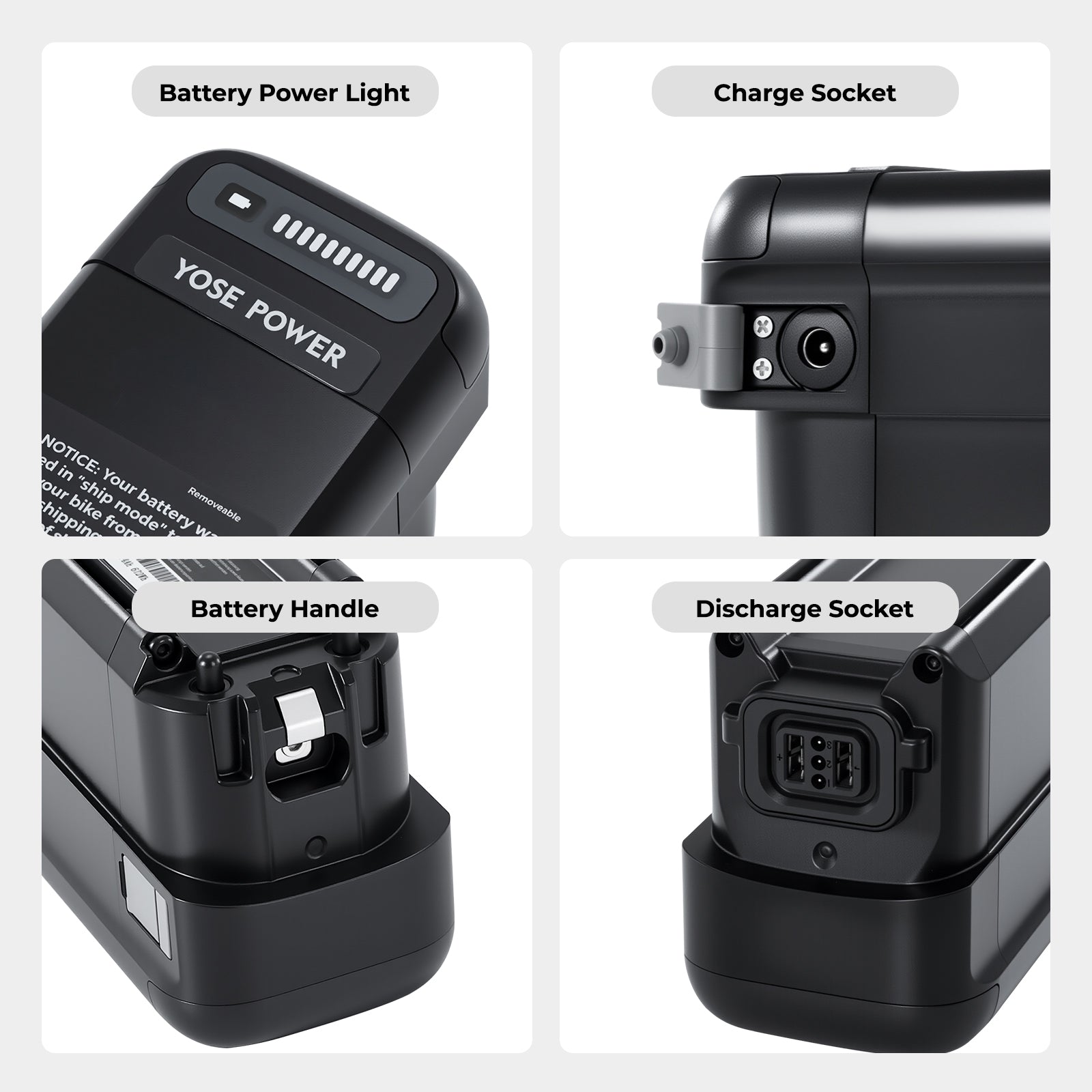 E-Bike Battery 48V 14Ah fit for Rad Runner 3 Plus, Rad Rover 6 Plus, Rad City 5 Plus Ebike