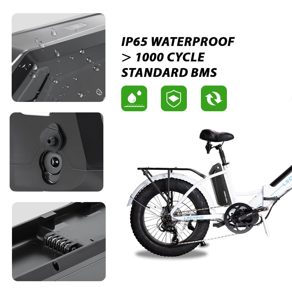 E-Bike Battery 48V 11.6Ah Lithium lon Battery Fit for Lectricebike,Electric XP Trike,Xpedition Cargo Ebike