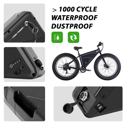 E-Bike Battery 48V 17.4Ah LG Cell,for SONDORS,Steps,Smart Step,Costco