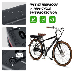 E-Bike Battery 36V 13Ah Rear Rack Lithium-ion Battery,Replacement Pedego E-bike