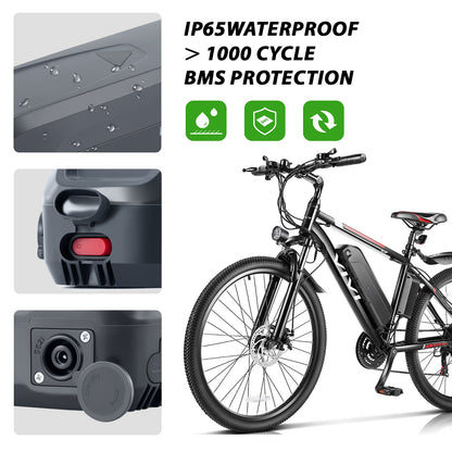 E-Bike Battery 48V 10.4Ah for Vivi Electric Bike,F26FUL Ebike,H8 Ebike