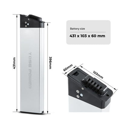 YOSE POWER Battery 48V 11.6Ah fit for Lectric XP Step-Over 1.0 2.0 3.0 Models