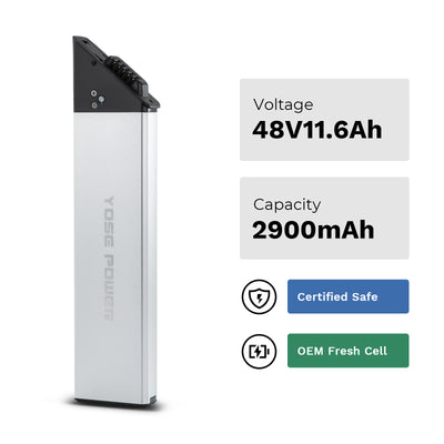 YOSE POWER E-Bike Battery 48V 11.6Ah fit for Lectric XP Step-Thru 1.0 2.0 models Ebike