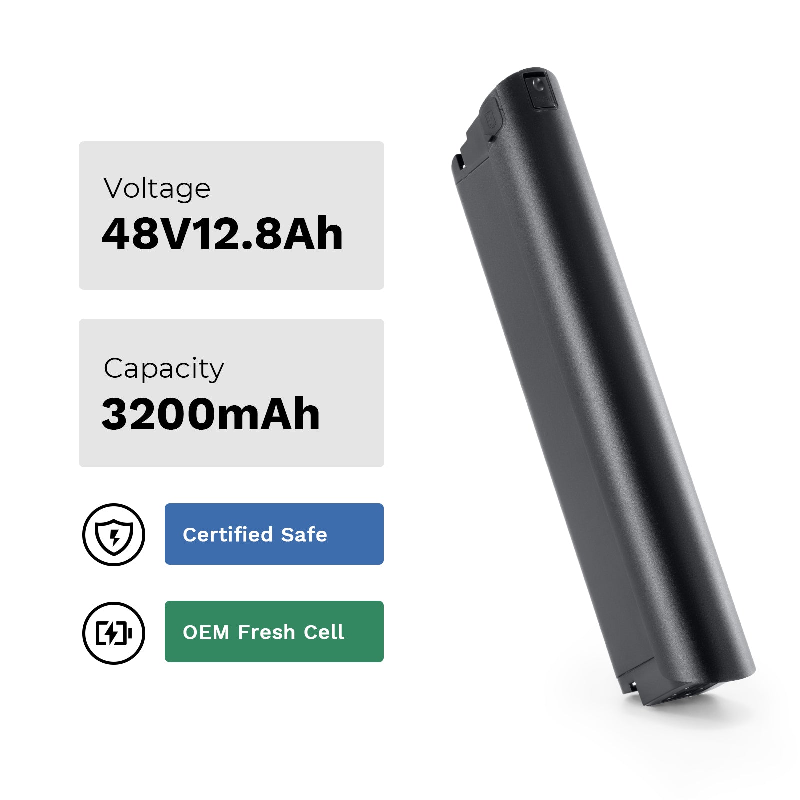 YOSE POWER E-Bike Battery 48V 12.8Ah fit for Lectric XPeak High-Step/Step-Thru,Lectric XPress High-Step/Step-Thru Ebike