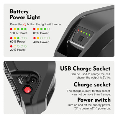 E-Bike Down Tube Battery 48V 13Ah,5 Pins Plug,fit for Heybike,Race max,Mars 2.0