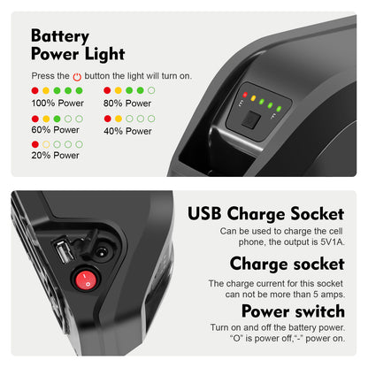E-Bike Battery 48V 13Ah Down Tube Lithium Battery,5 Pins Plug,Replacement Heybik,Race max,Mars 2.0