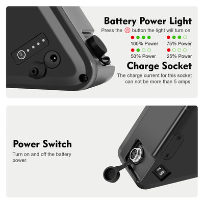 E-Bike Battery 48V 17.4Ah LG Cell fit for SONDORS X XS MXS,Steps,Smart Step,Costco