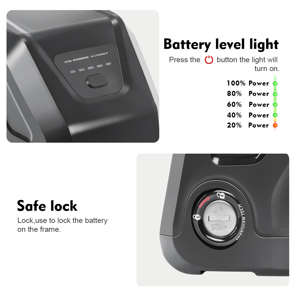 E-Bike Battery 48V 11.6Ah Lithium lon Battery Fit for Lectricebike,Electric XP Trike,Xpedition Cargo Ebike