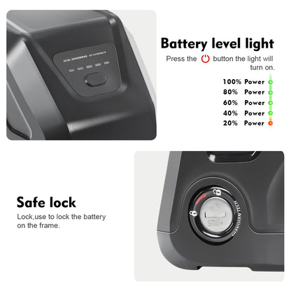 E-Bike Battery 48V 11.6Ah Lithium lon Battery Fit for Lectricebike,Electric XP Trike,Xpedition Cargo Ebike