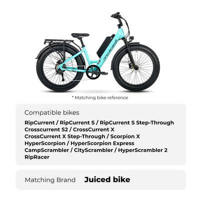 E-Bike Battery 52V 15.6Ah/19.2Ah fit for Juiced,RipCurrent,Crosscurrent Ebike