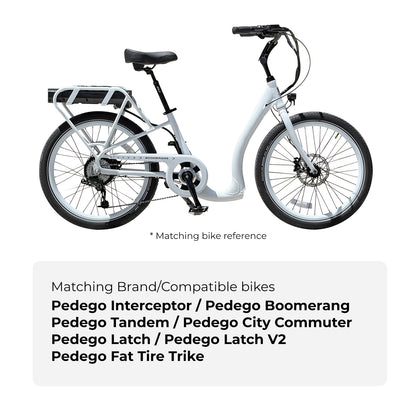 E-Bike Battery 52V 17.4Ah fit for Pedego Boomerang,City Commuter,Interceptor,Latch V2,Fat Tire Trike,Tandem