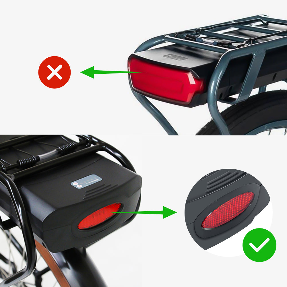 E-Bike Battery 48V 13Ah Rear Rack Lithium-ion Pedelec Battery,Replacement Pedego E-bike