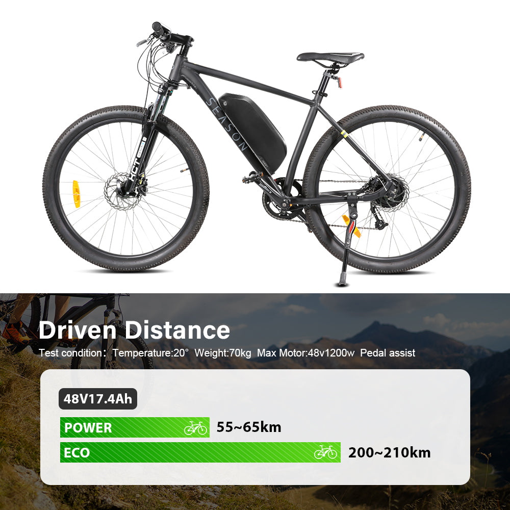 E-Bike Battery 48V 17.4Ah Li-ion Pedelec Battery with Anderson Plug E-Bike Down Tube  for 48V 250W-1200W Motor Kit, with Chager,key,Discharger connector  1.Technical Data  Voltage: 48V Capacity: 17.4Ah Energy: 837Wh Discharging plug: 5 Pins Weight(with holder): ca. 4.7kg Cell: High Power 18650 Cycle Life(time): 1000+ Standard Current: 10A Max Current: 30A Protect Current: 60A End Voltage: 36.4V Charge Voltage: 54.6V Charge Current: 3A